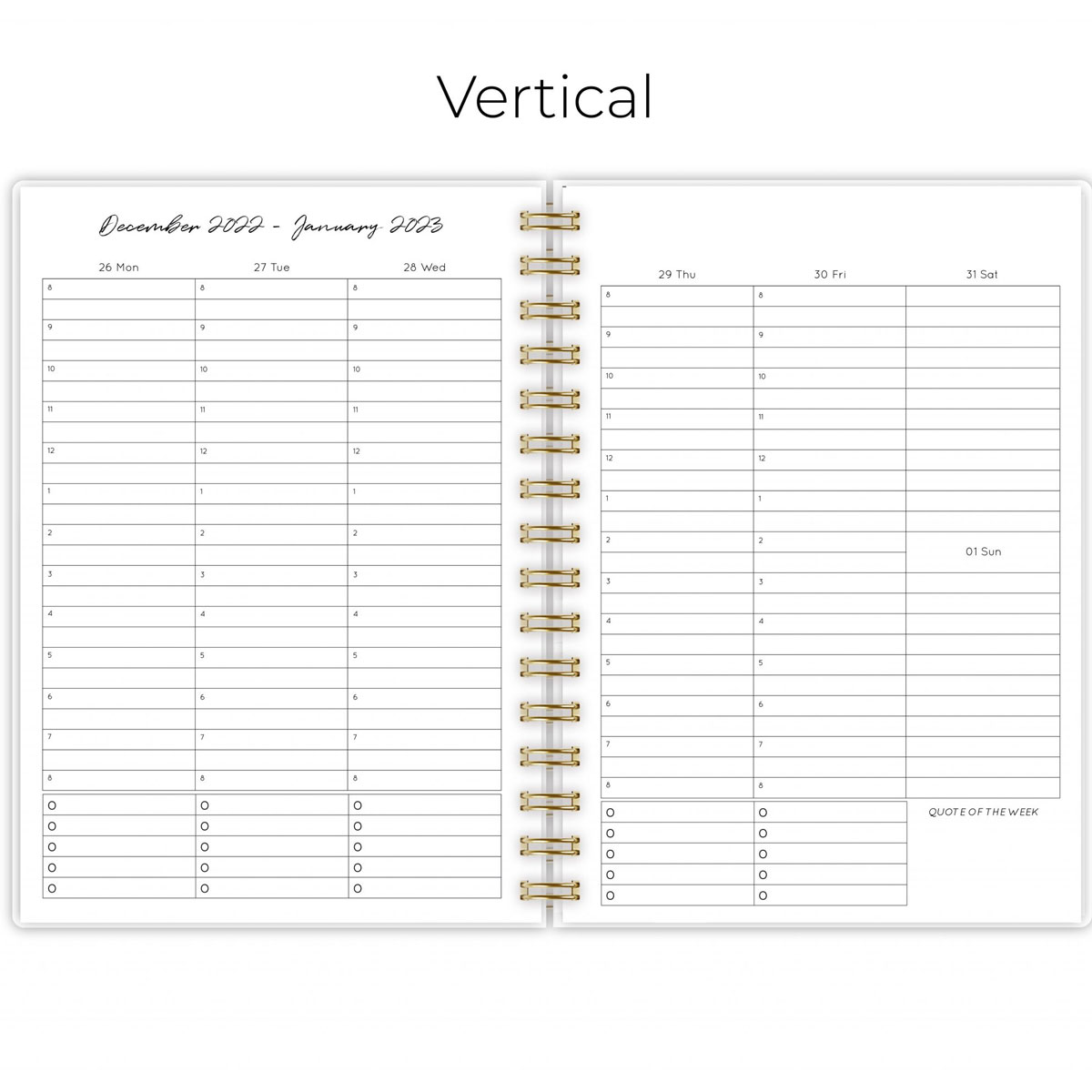 2025.gada plānotājs Weekly Planner