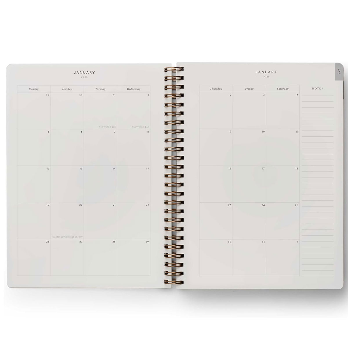 2025.gada plānotājs Roses Softcover Spiral Planner Rifle Paper