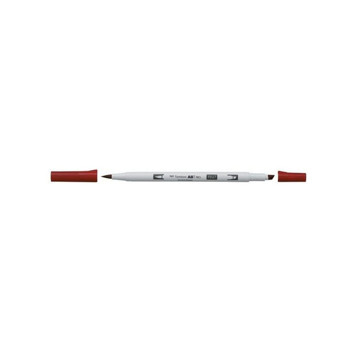 Flomasters---ota-Tombow-ABT-PRO-847,-tumsi-sarkans