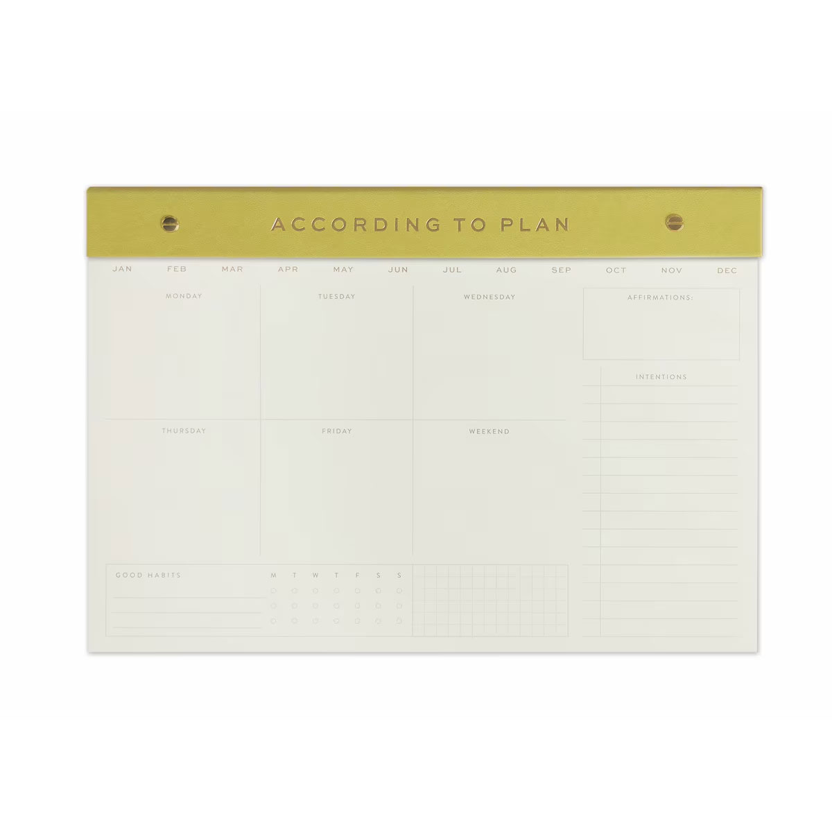 Galda-nedelas-planotajs-Matcha---Weekly-Agenda,-60-lapas
