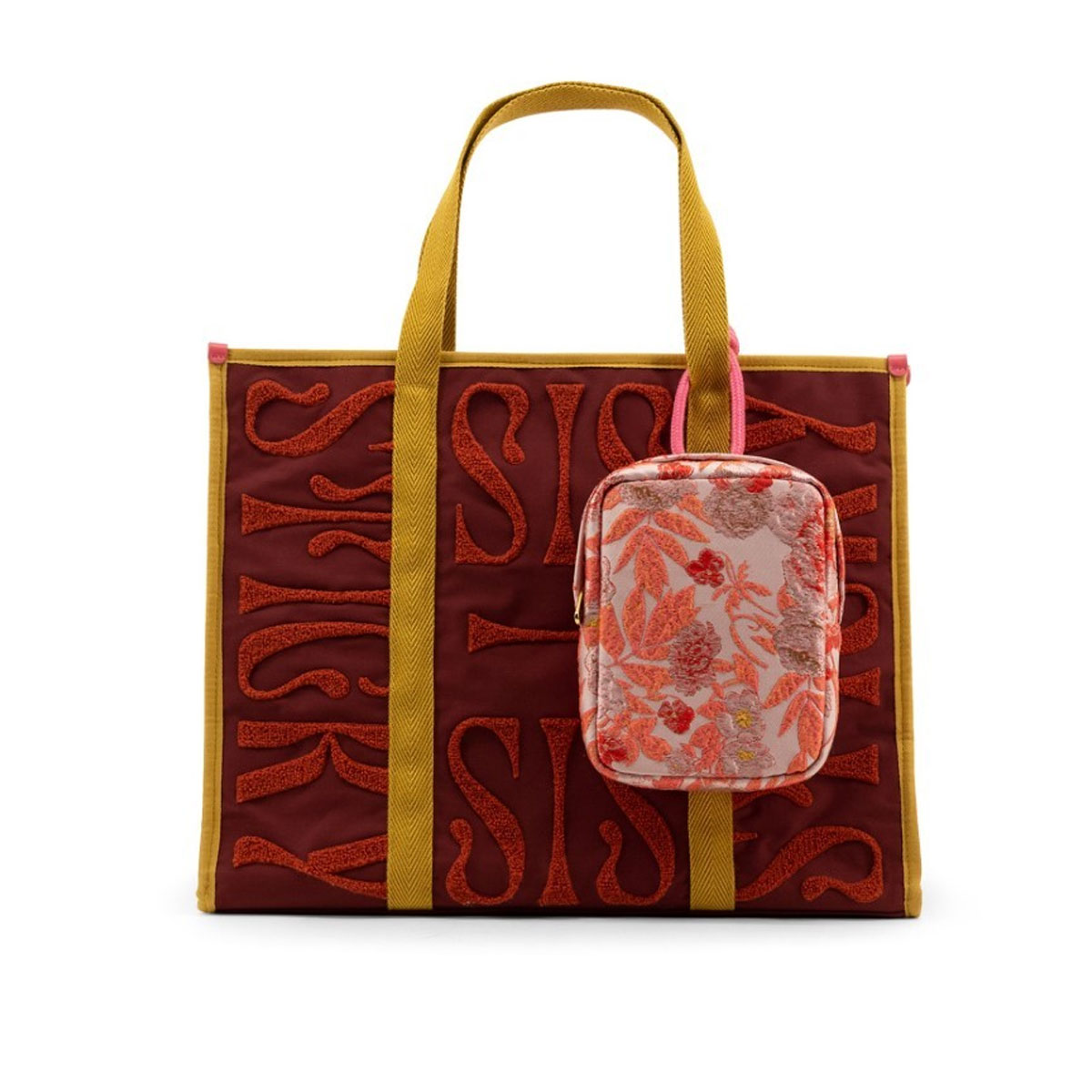 Iepirkumu-soma-+-floral-knot-bag,-vin-rouge,-The-Sticky-Sis-Club