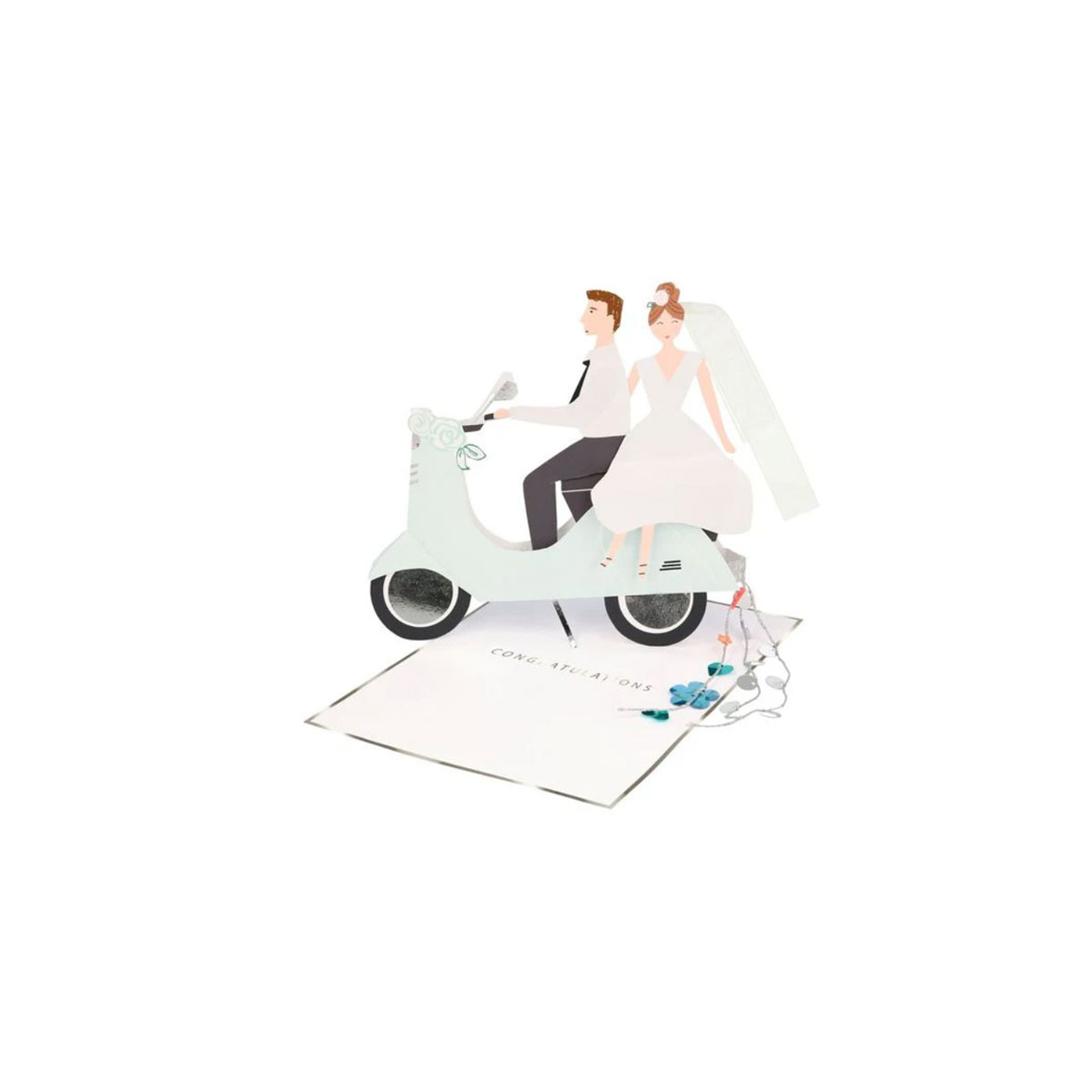 Kartite-Scooter-Couple,-Wedding,-atverama,-3D,-Meri-Meri