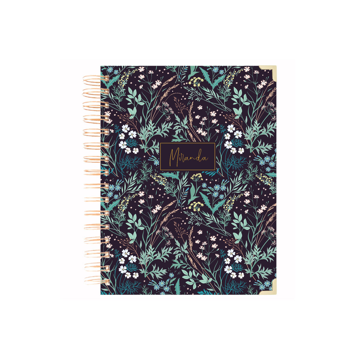 Planotajs-Dark-Flowers,-Weekly-Notebook,-Simply-Planner 2025.gada plānotājs Weekly Planner