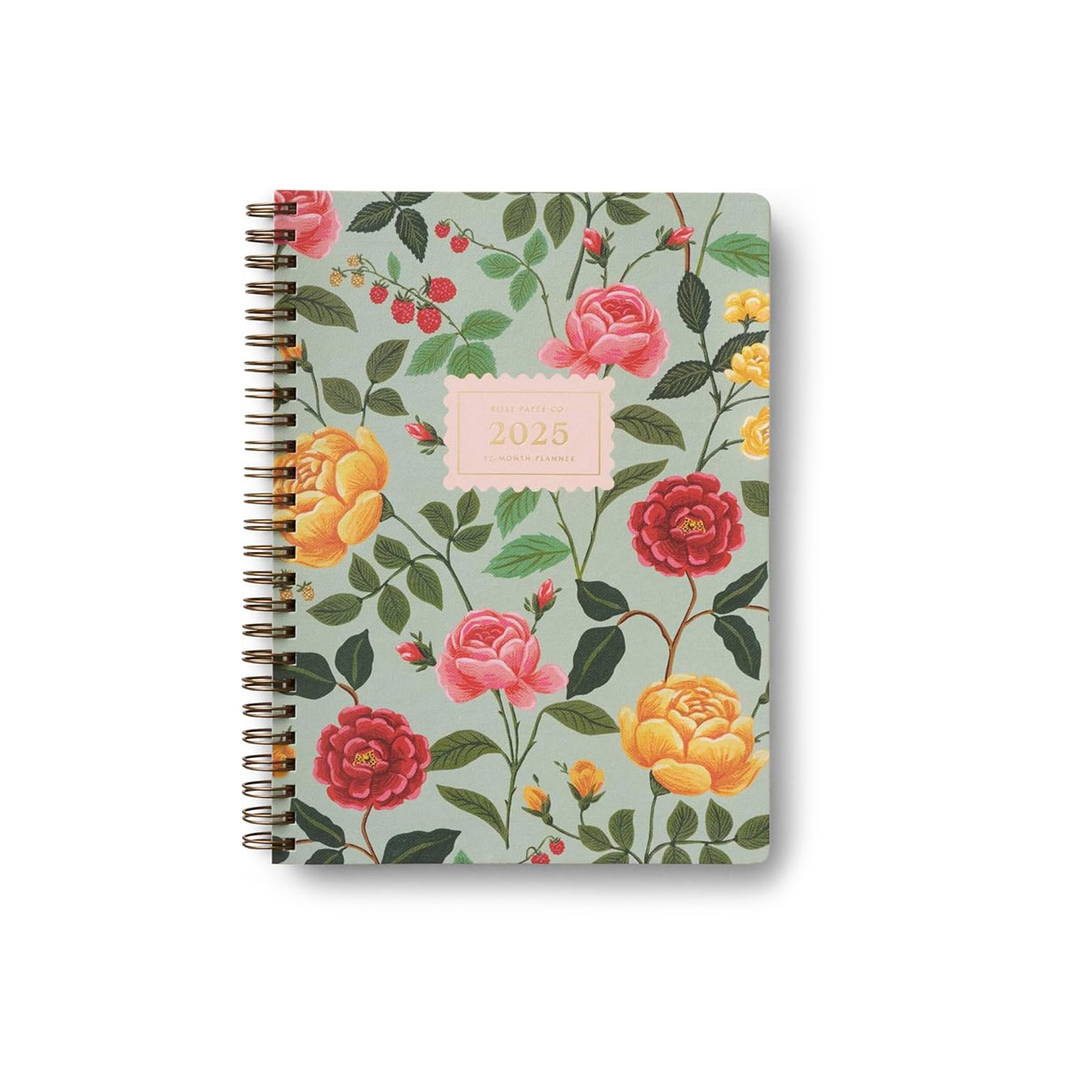 2025.gada plānotājs Roses Softcover Spiral Planner Rifle Paper