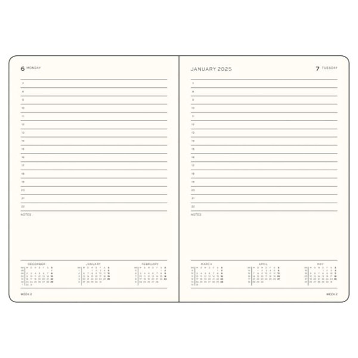 2_Planotajs-2025,-Bklack,-A5,-Daily-Planner,-Leuchtturm1917 Leuctturm1917 2025.gada plānotājs ikdienai, darbam