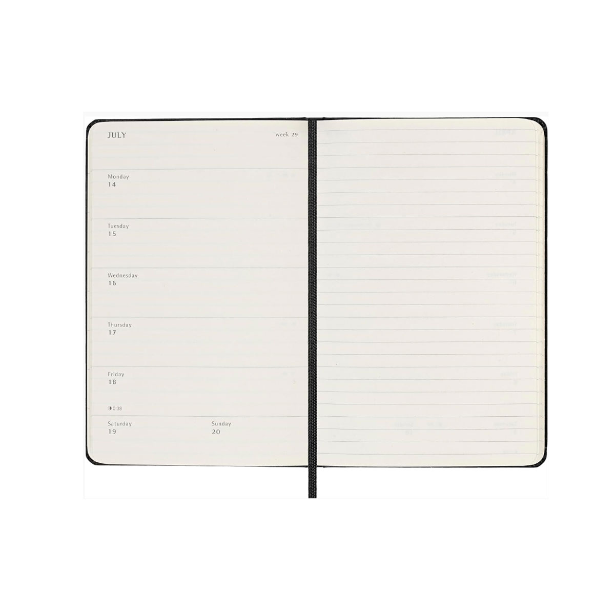 3_Planotajs-Moleskine-2025,-9-x-14-cm,-Weekly,-Hardcover,-Black Moleskine 2025.gada plānotājs ikdienai, darbam