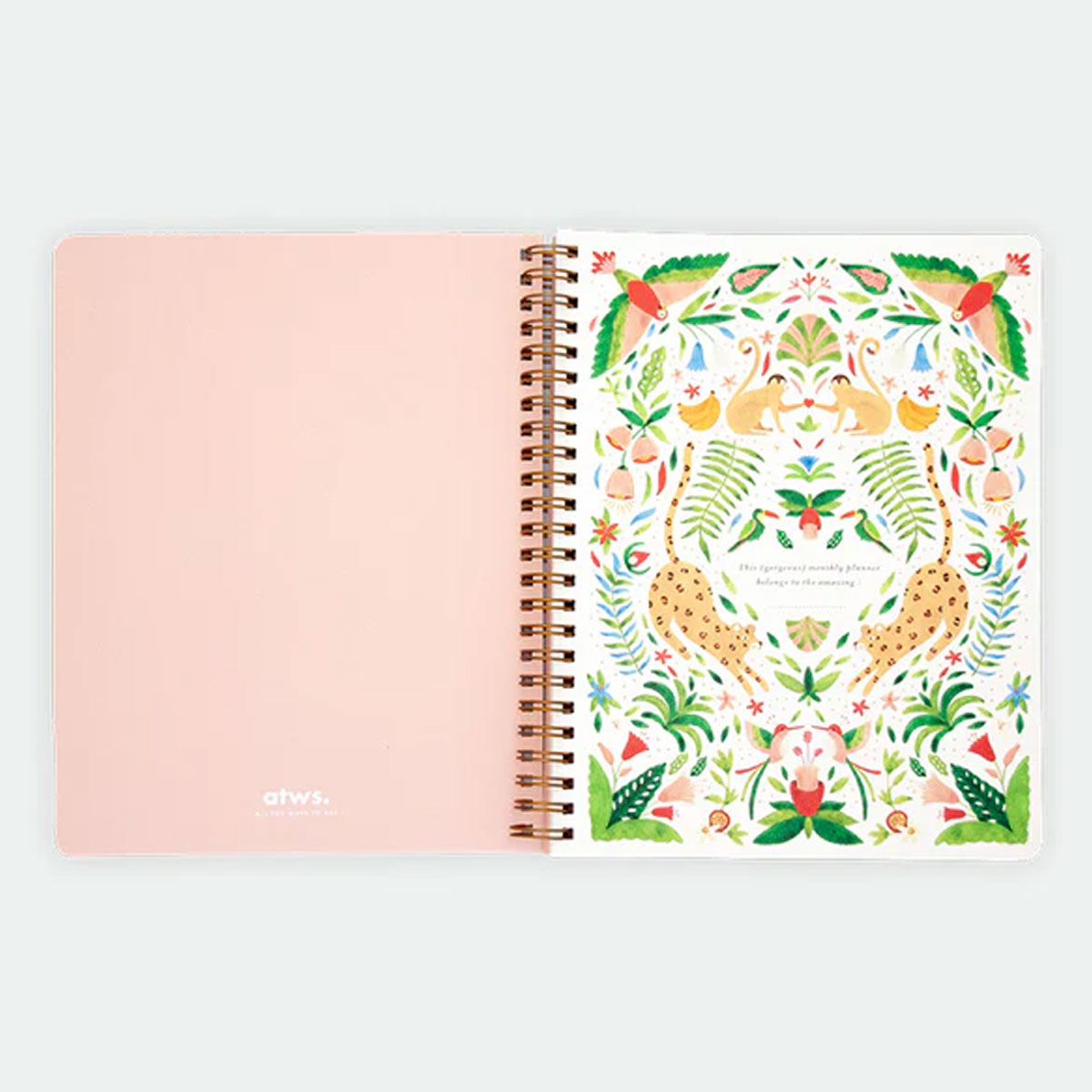 4_Piezimju-gramata-Green-Jungle,-Monthly-Planner,-All-the-ways-to-say
