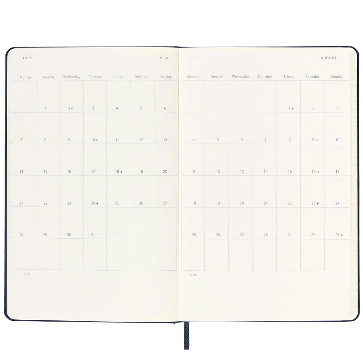 Moleskine 2025.gada plānotājs ikdienai, darbam