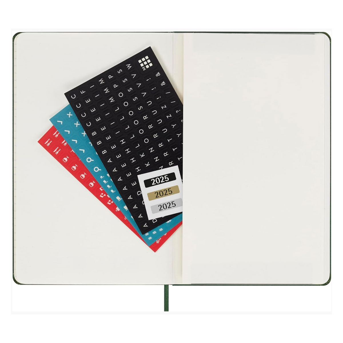 5_Planotajs_Moleskine-2025,-13-x-21-cm,-Weekly,-Hardcover,-Green Moleskine 2025.gada plānotājs ikdienai, darbam