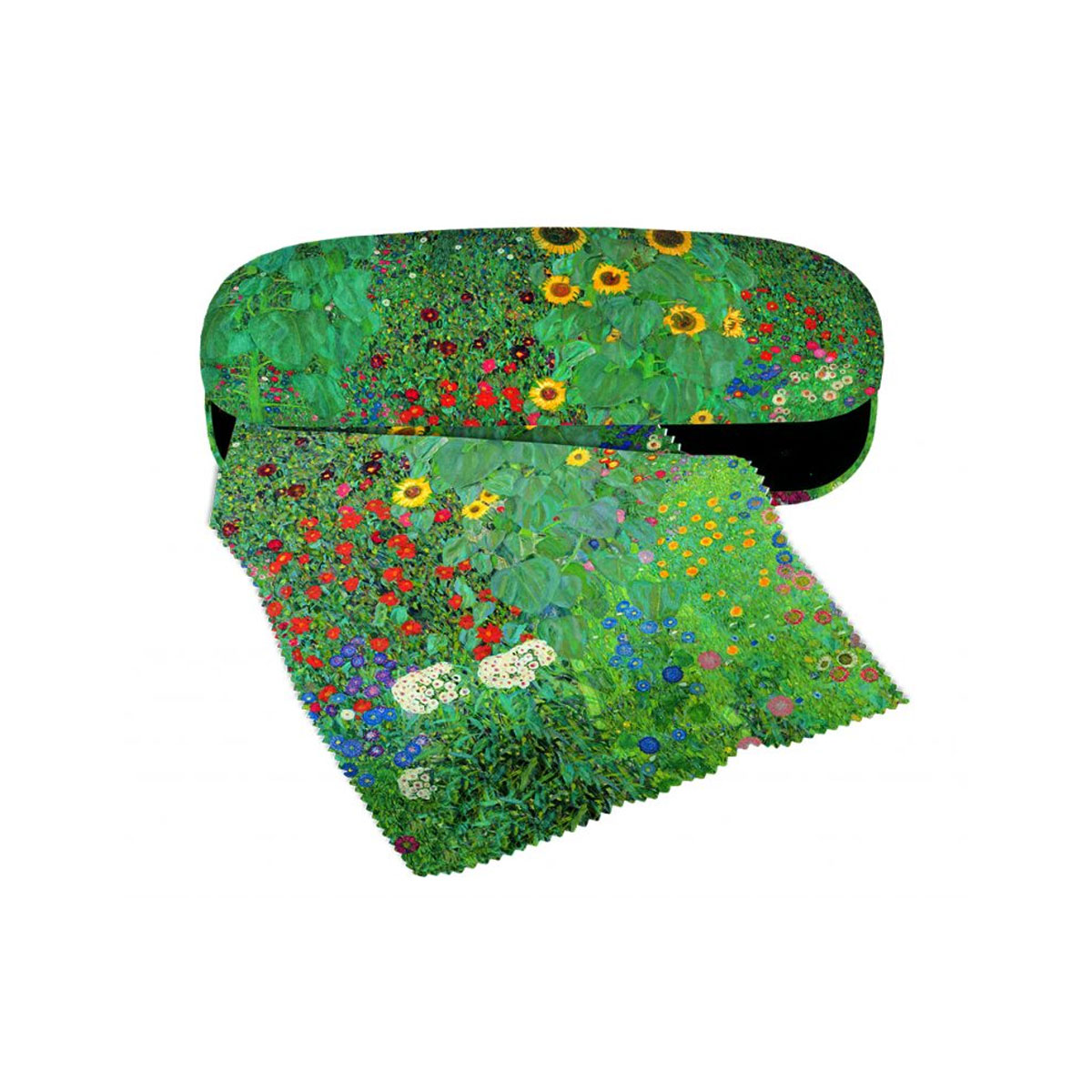 Brillu-maka-un-lupatinas-komplekts-Farm-Garden,-Gustav-Klimt
