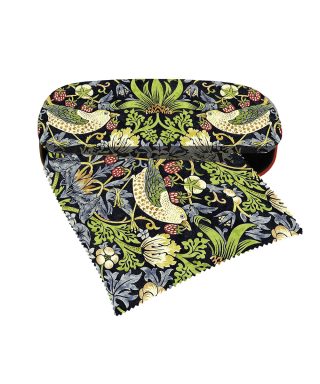 Briļļu maka un lupatiņas komplekts Strawberry Thief, William Morris