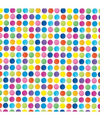 Dāvanu iesaiņojamais papīrs Colourful Dots, loksne