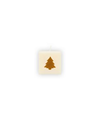 Dzimšanas dienas svece Gold Tree, Square