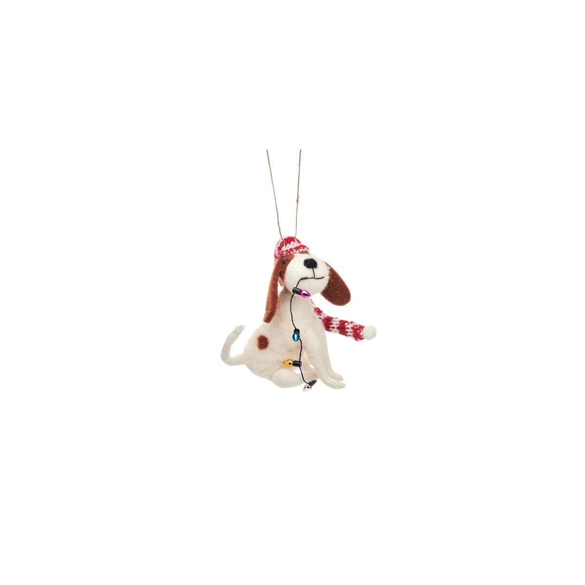 Filca-dekors-Dog-with-Fairy-Lights