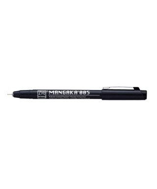 Flomāstera tipa pildspalva ZIG Mangaka fineliner 0.05 mm, melna