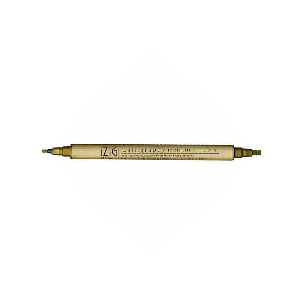 Flomasters-ZIG-Calligraphy-Metallic,-gold,-Kuretake