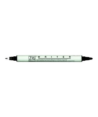 Flomāsters ZIG Memory System Twin Marker, Nr.10, 0.5/1.2, pure black