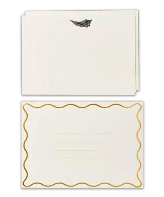 Kartīšu komplekts Feather Notecards, 6 gab., Katie Leamon