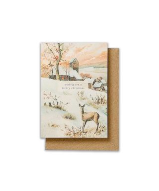 Kartīšu komplekts Snowy Village, 6 gab., Katie Leamon