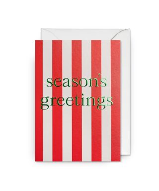 Kartīte Candy Striped Christmas, Season's Greetings