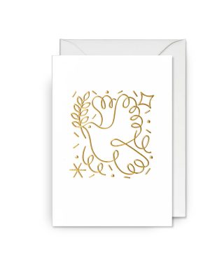 Kartīte Dove, Graphic Christmas Card