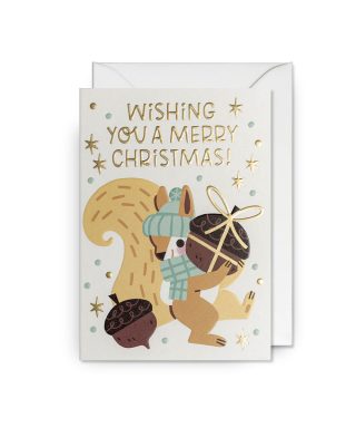 Kartīte Squirrel, Wishing You a Merry Christmas