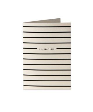 Kartīte Stripe Birthday Love, Katie Leamon