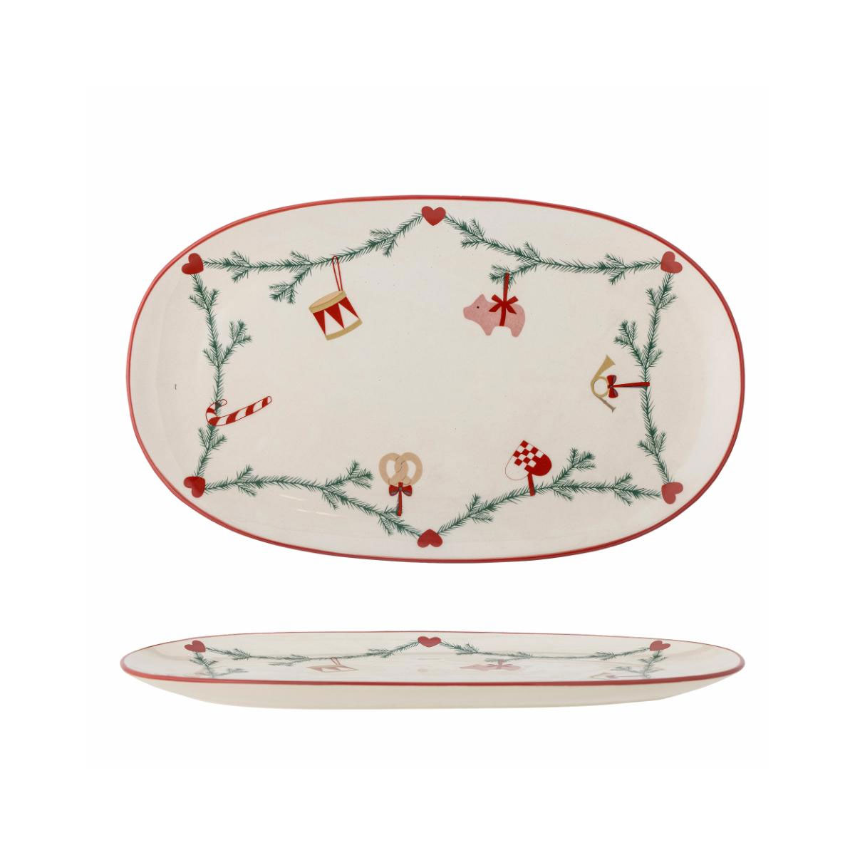 Keramikas-skivis-Serving-plate,-Yule,-Nature,-Bloomingville
