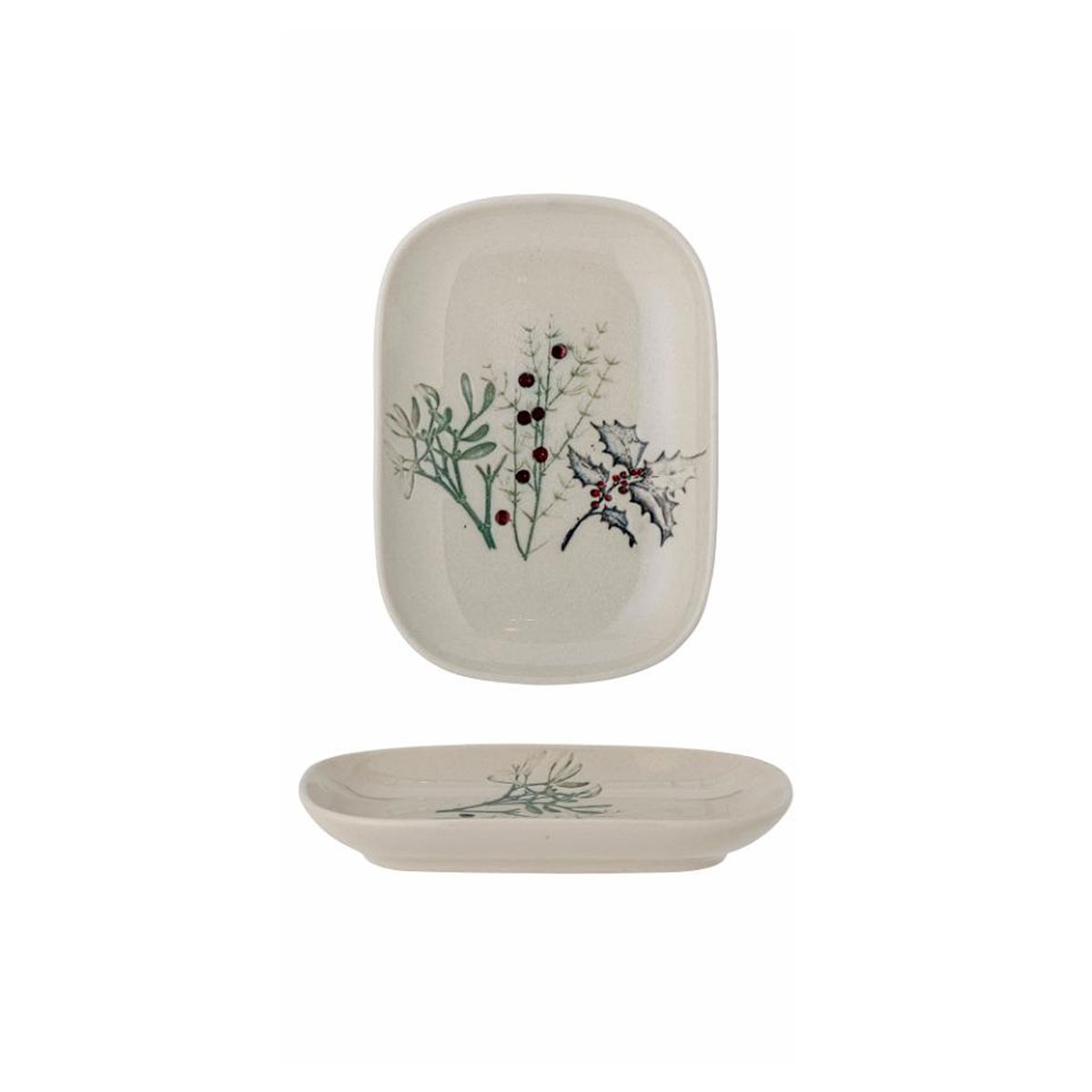 Keramikas-skivitis-Hollie,-Winter-greens,-Stoneware,-Bloomingville