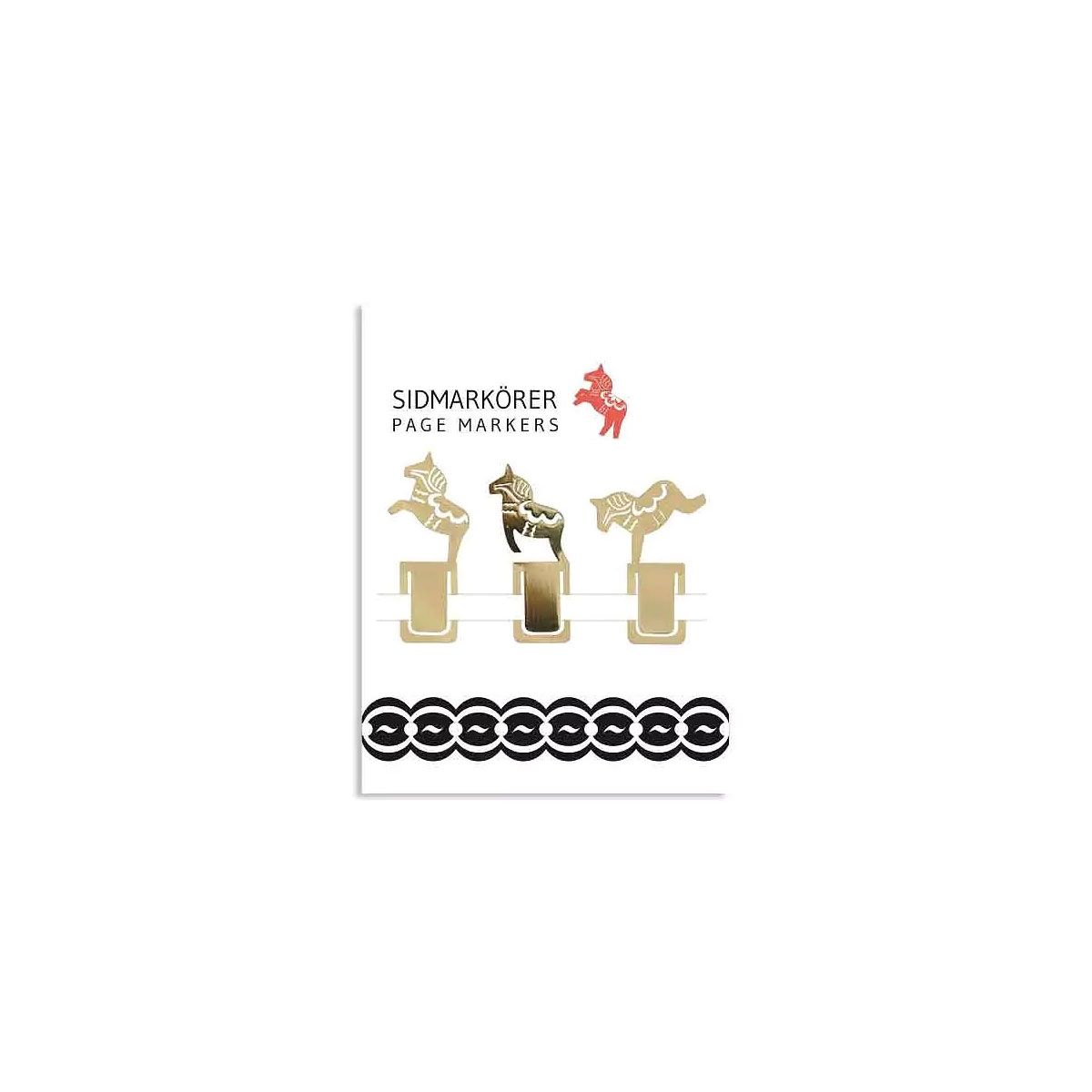Klipsi-Page-Markers,-Horses,-3-gab.,-metala