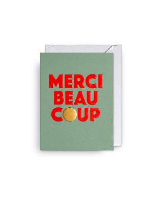 Mini kartīte Cozy - Merci Beau Coup!