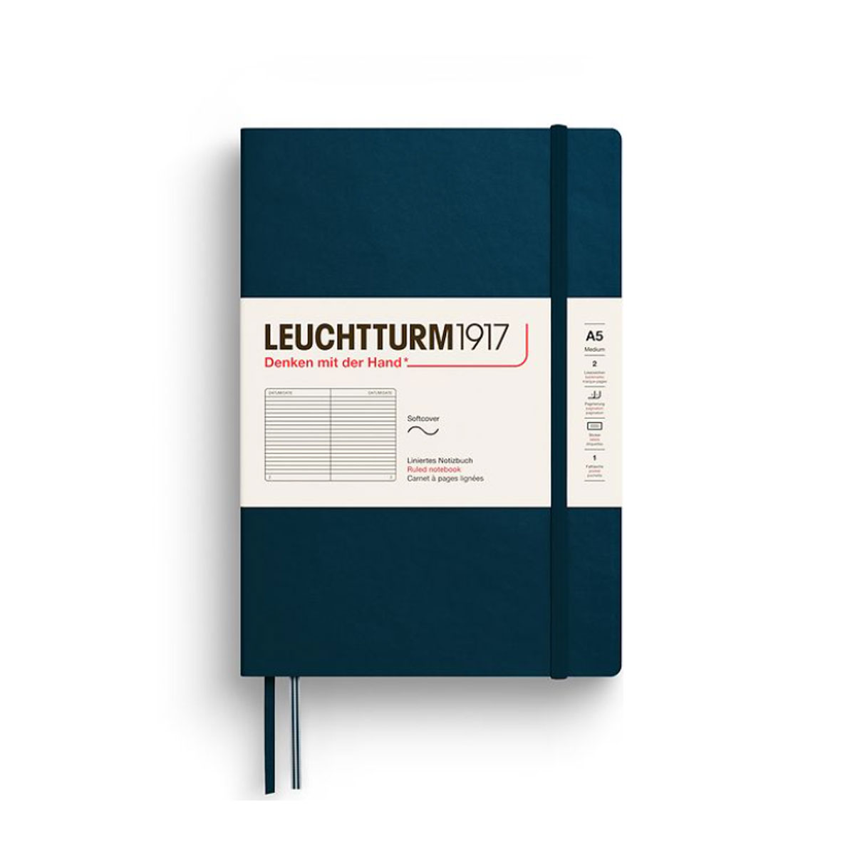 Piezimju-gramata-Deep-sea,-liniju,-A5,-Softcover,-Leuchtturm1917