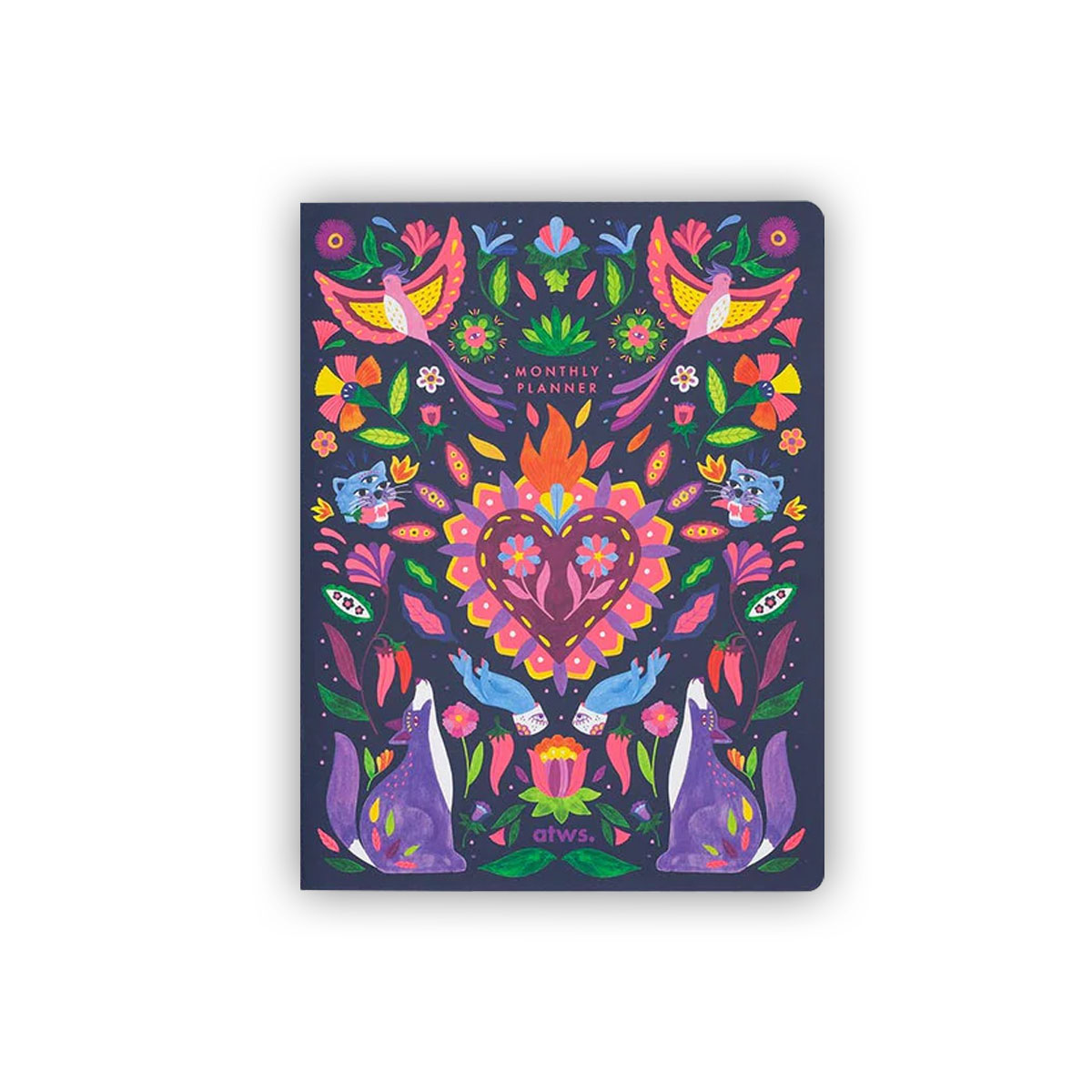 Piezimju-gramata-Mexico-Fluo,-Monthtly-Planner,-All-the-ways-to-say