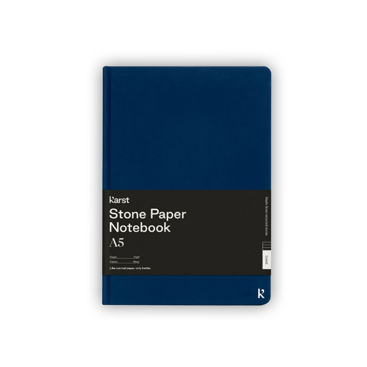 Piezimju-gramata-Stone,-Navy,-Hardcover,-A5,-rutinu,-Karst
