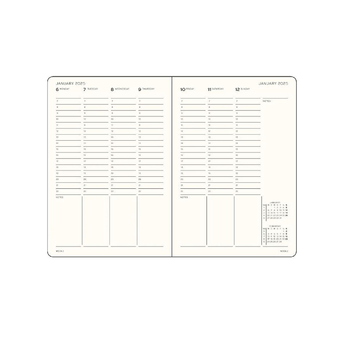 Planotajs-2025,-Week-Planner,-B6+,-Hardcover,-Leuchtturm Leuchtturm1917 2025.gada plānotājs ikdienai, darbam