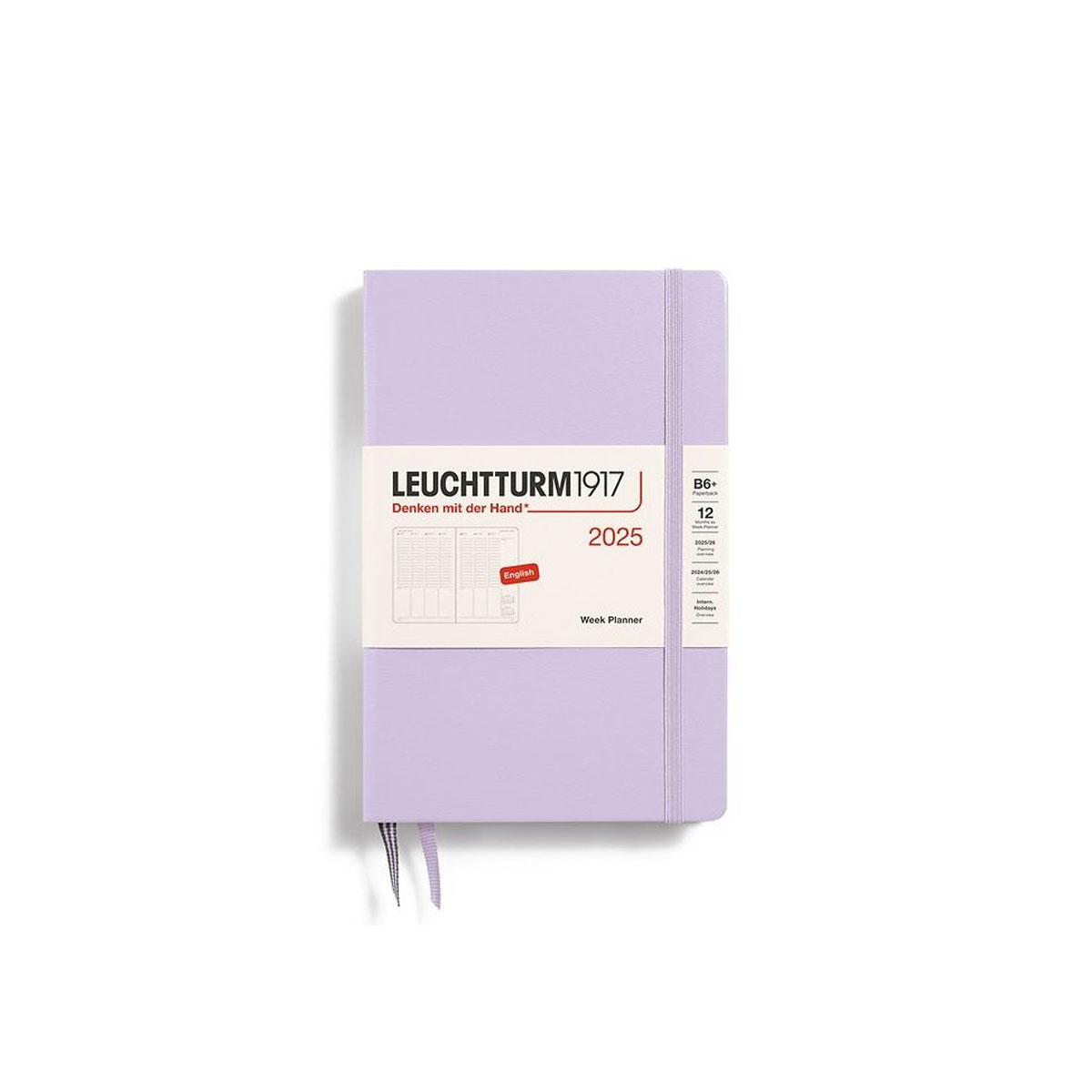 Planotajs-2025,-Week-Planner,-Lilac,-B6+,-Hardcover,-Leuchtturm Leuchtturm1917 2025.gada plānotājs ikdienai, darbam