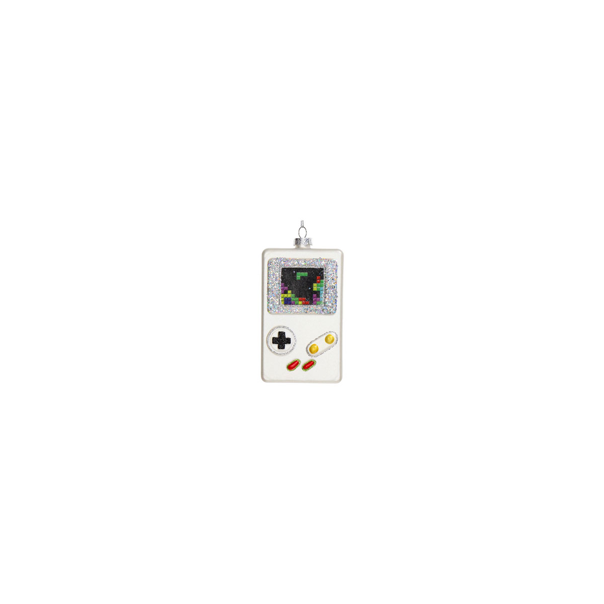 Stikla-dekors-Gameboy,-Silver