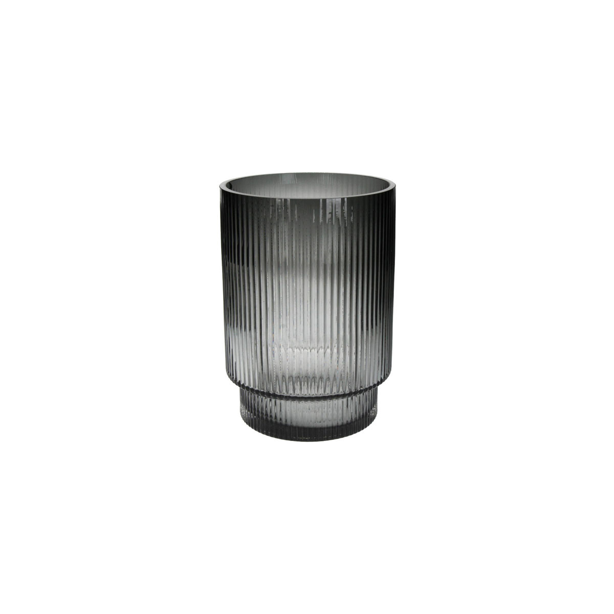 Vaze-Stripe-Glass-Grey
