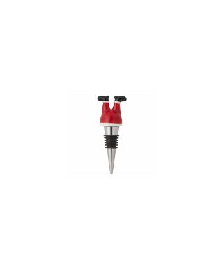 Vīna korķis Lynn Wine Stopper, Red, Glass, Bloomingville