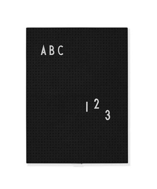 Ziņojumu tāfele, A4, Design Letters, Black