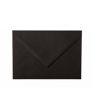 C6 izmēra aploksne Black, round, ar trijstūra veida aizdari