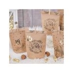 2_Adventes-kalendars---papira-tutas,-Kraft,-Black,-24-gab