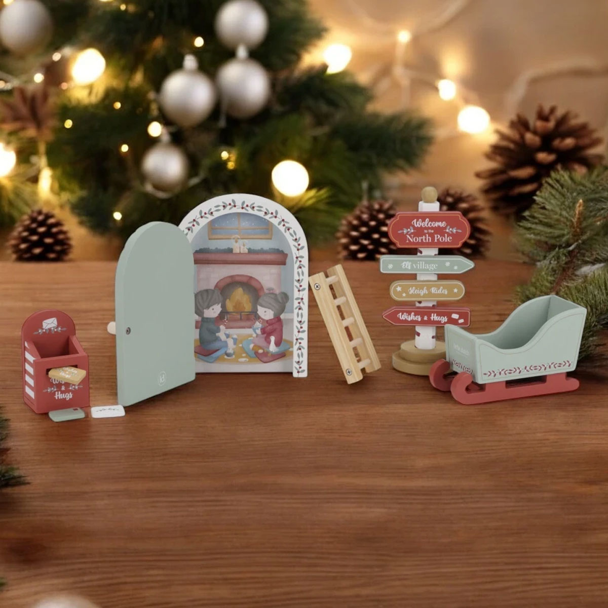 2_Komplekts-Christmas-Door-set,-Little-Dutch