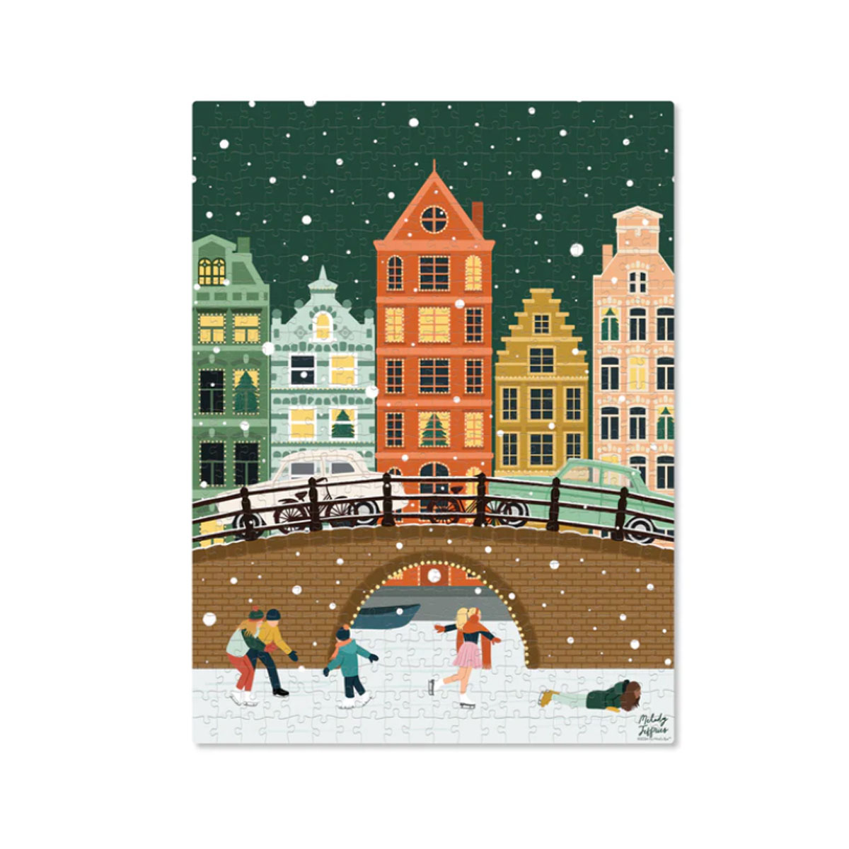 2_Puzle-Snow-Day-Winter-Puzzle,-500-gab