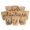 Adventes-kalendars---papira-tutas,-Kraft,-Black,-24-gab.