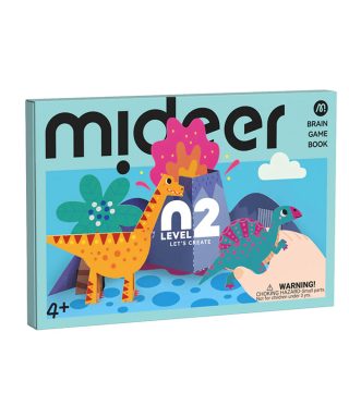Aktivitāšu grāmata Create, Dino, 2. līmenis, Mideer
