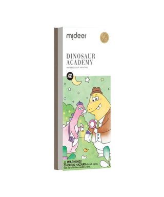 Watercolour set Dino, 20 pages, Mideer
