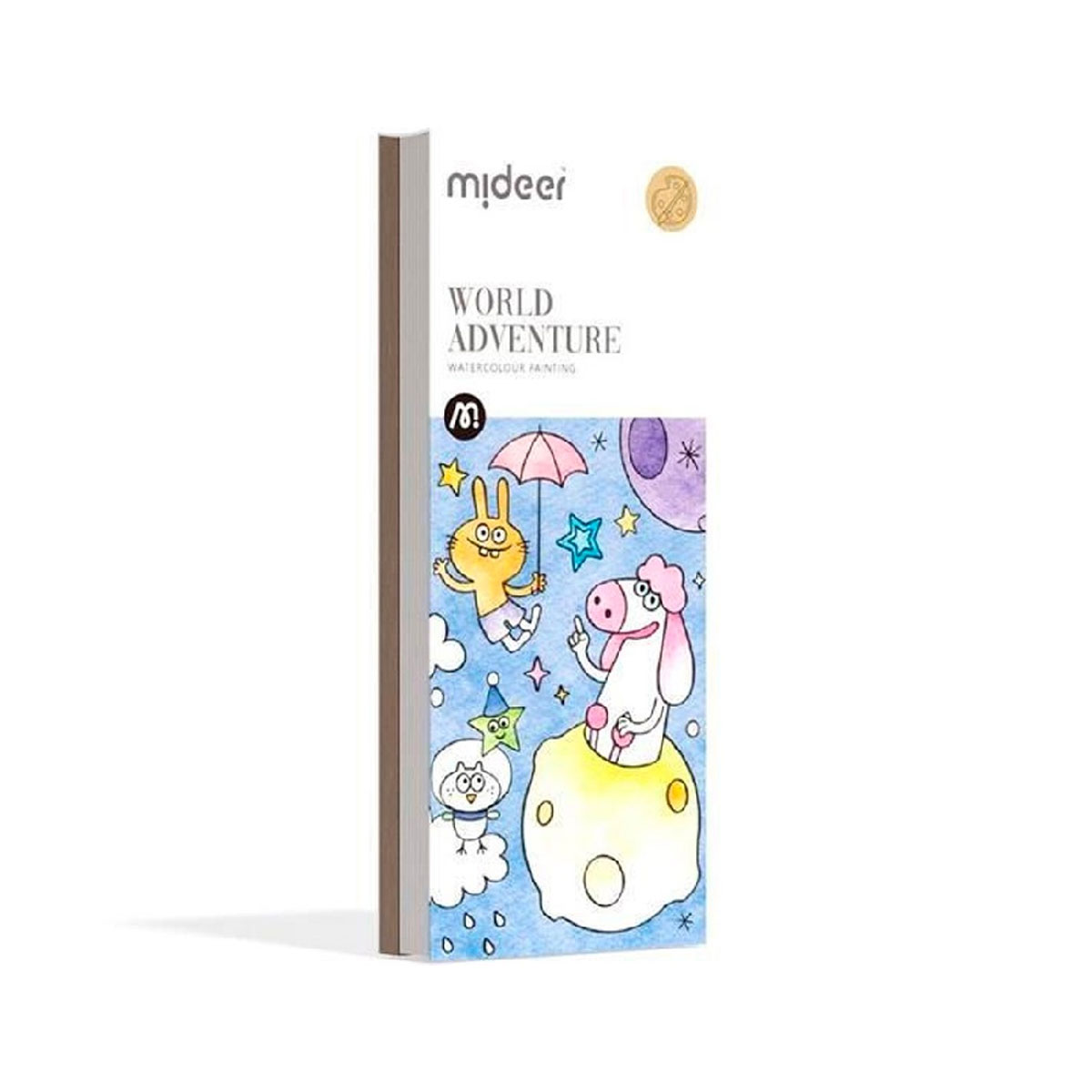 Akvarelu-krasojama-gramata-World-Adventure,-20-lapas,-Mideer