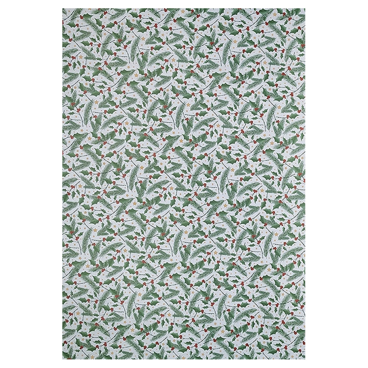Davanu-iesainojamais-papīrs-Christmas-holly,-loksne