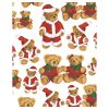 Davanu-iesainojamais-papirs-Christmas-teddy-bears,-loksne
